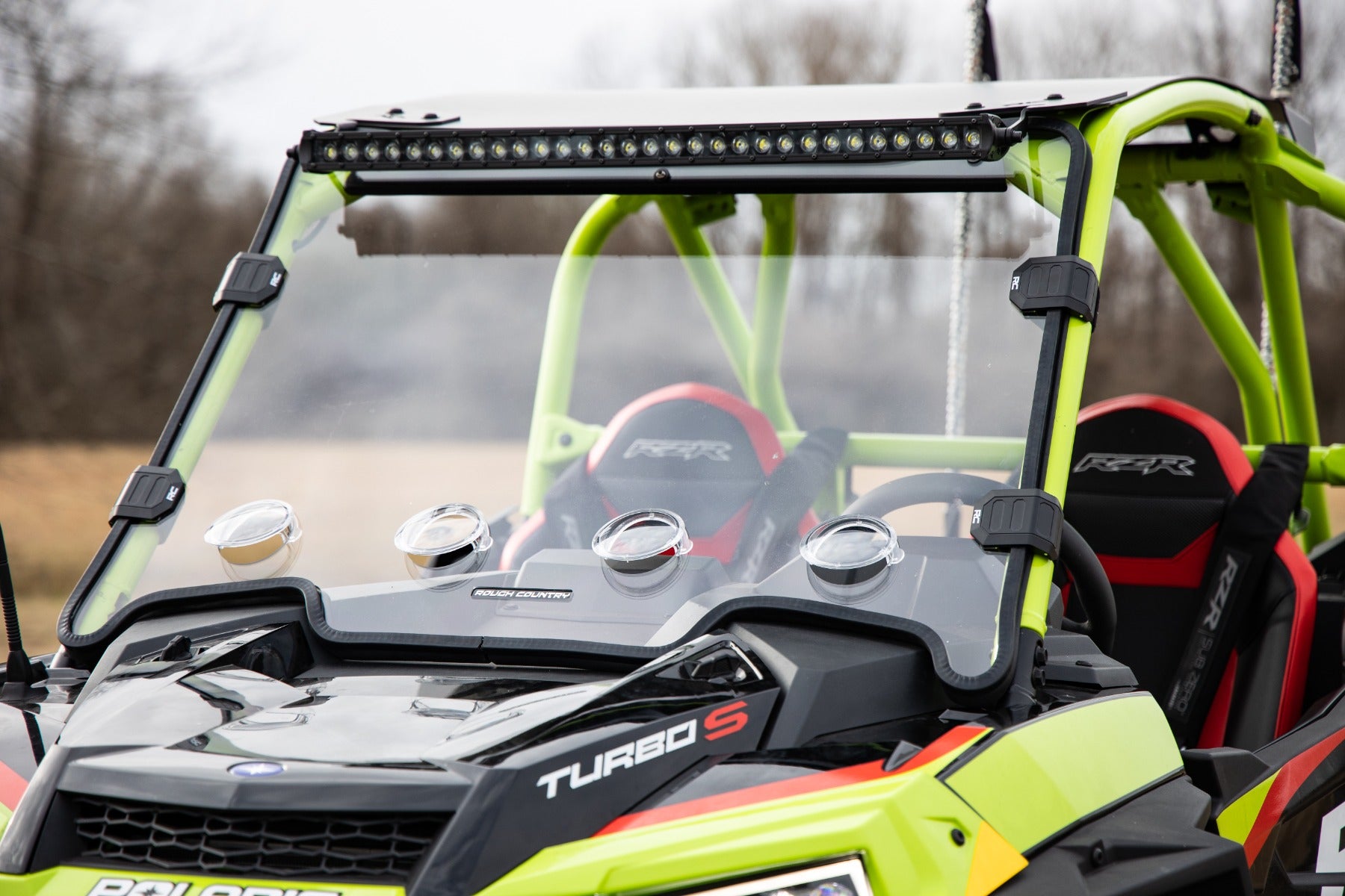 Vented Full Windshield | Scratch Resistant | Polaris RZR Turbo S (21-22)