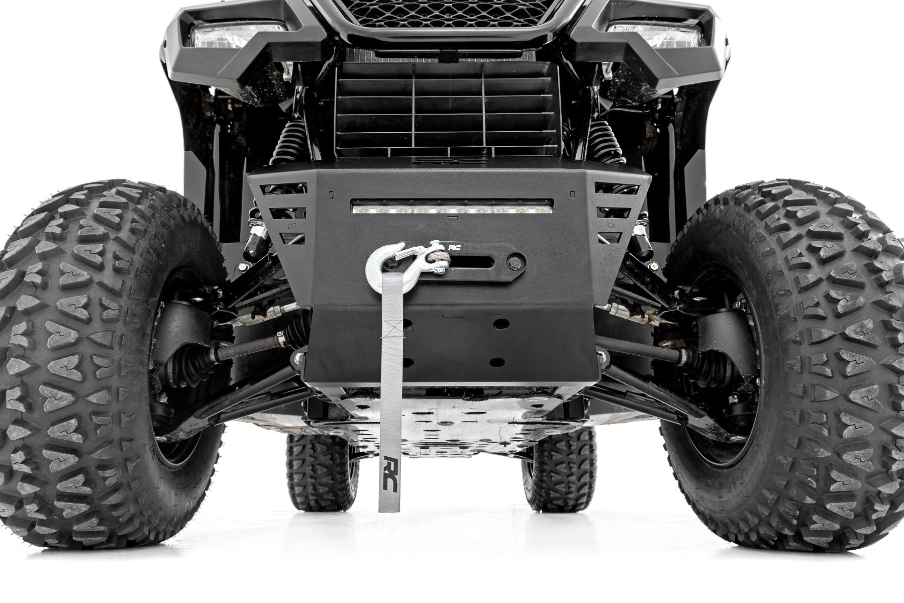 Winch Plate | 4500-LB Winch | 10" Black Slimline | Honda Pioneer 520 (22-23)