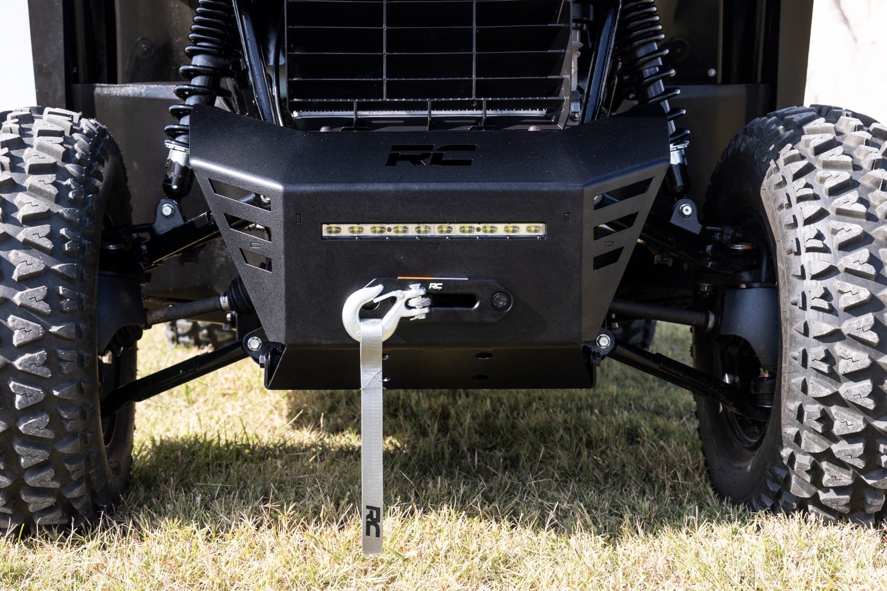Winch Plate | 4500-LB Winch | 10" Black Slimline | Honda Pioneer 520 (22-23)