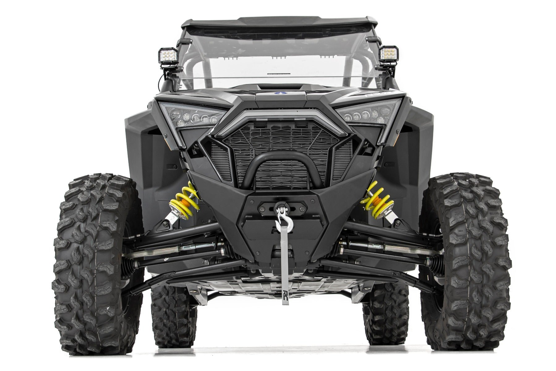 LED Light | A Pillar Mount | 2" Black Pair | Amber DRL | Polaris RZR PRO XP