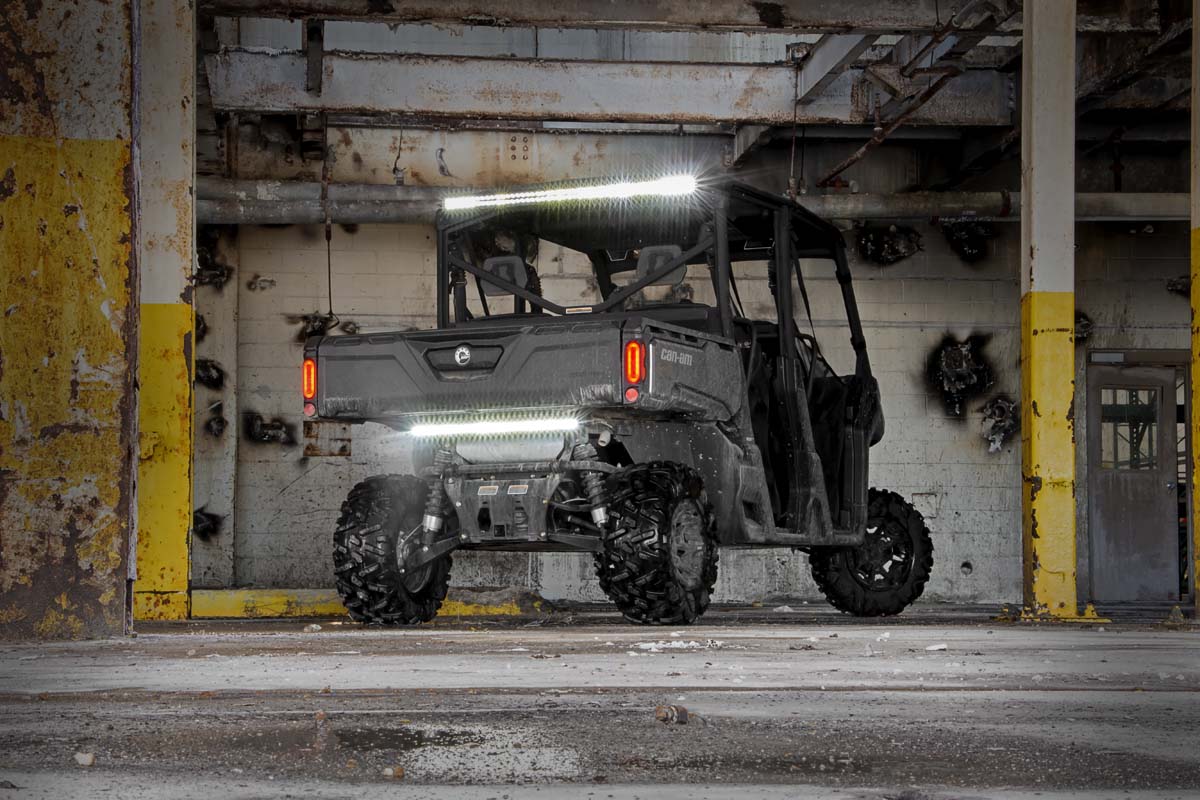 LED Light Kit | Cab Mount | 50" Black Dual Row | Can-Am Defender HD8 (16-21)