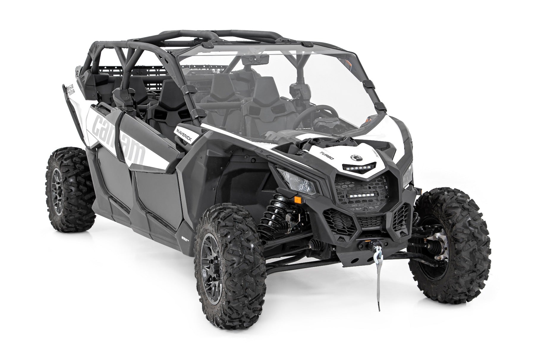 LED Light | Cowl Mount | 6" Black Slimline | Can-Am Maverick X3