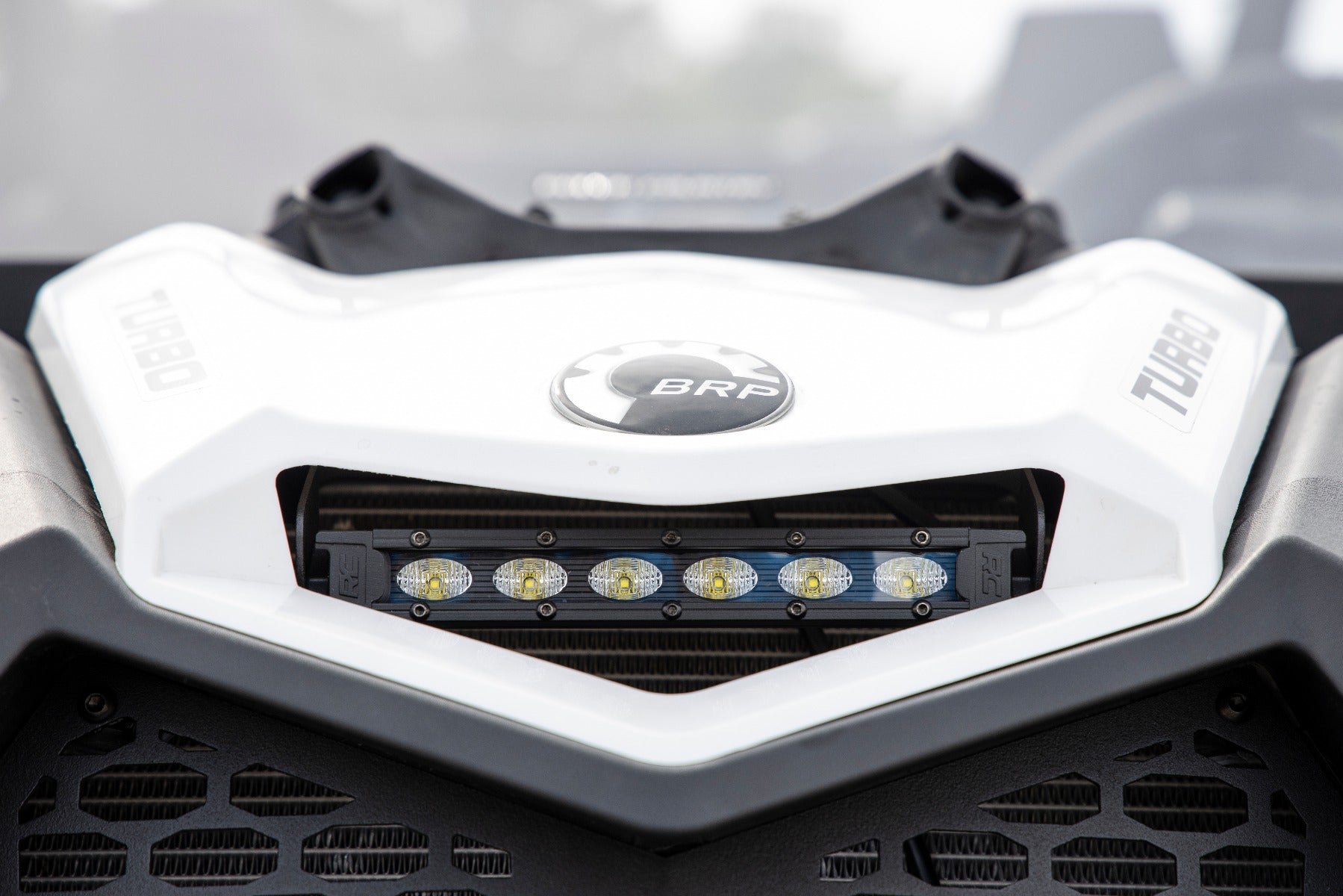 LED Light | Cowl Mount | 6" Black Slimline | Can-Am Maverick X3