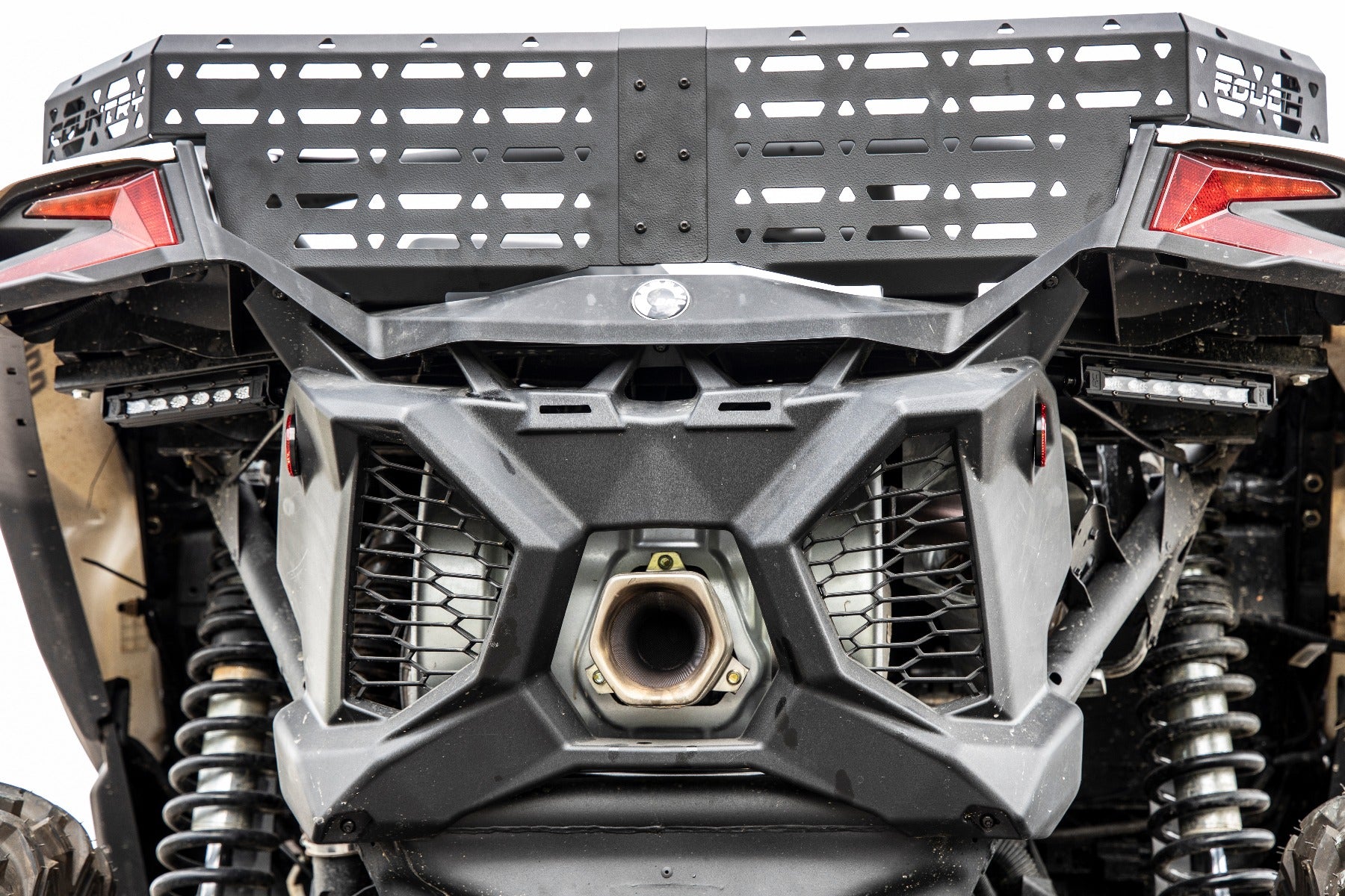 LED Light | Tail Light Mount | 6" Black Slimline Pair | Can-Am Maverick X3