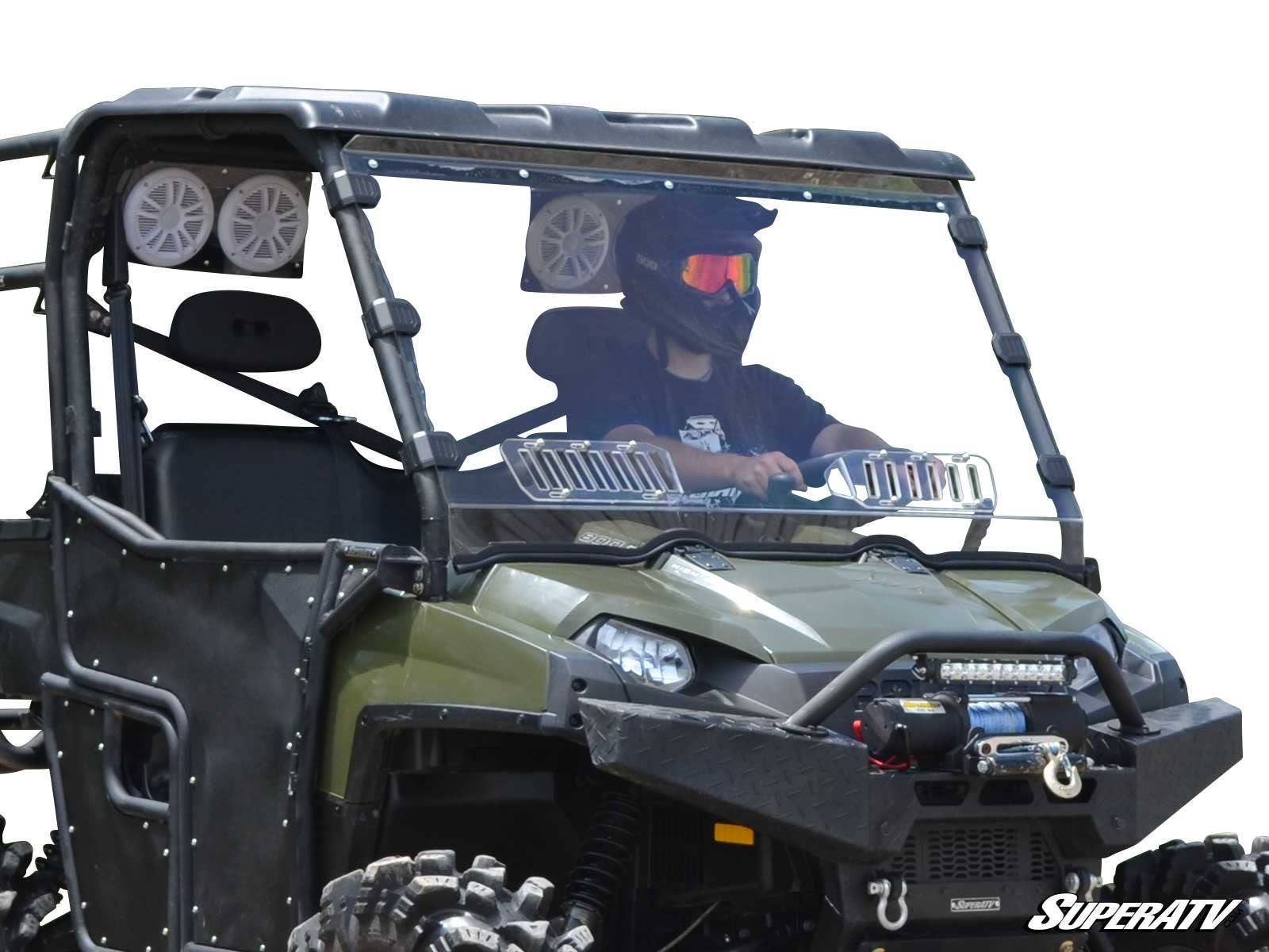 POLARIS RANGER 800 SCRATCH-RESISTANT VENTED FULL WINDSHIELD