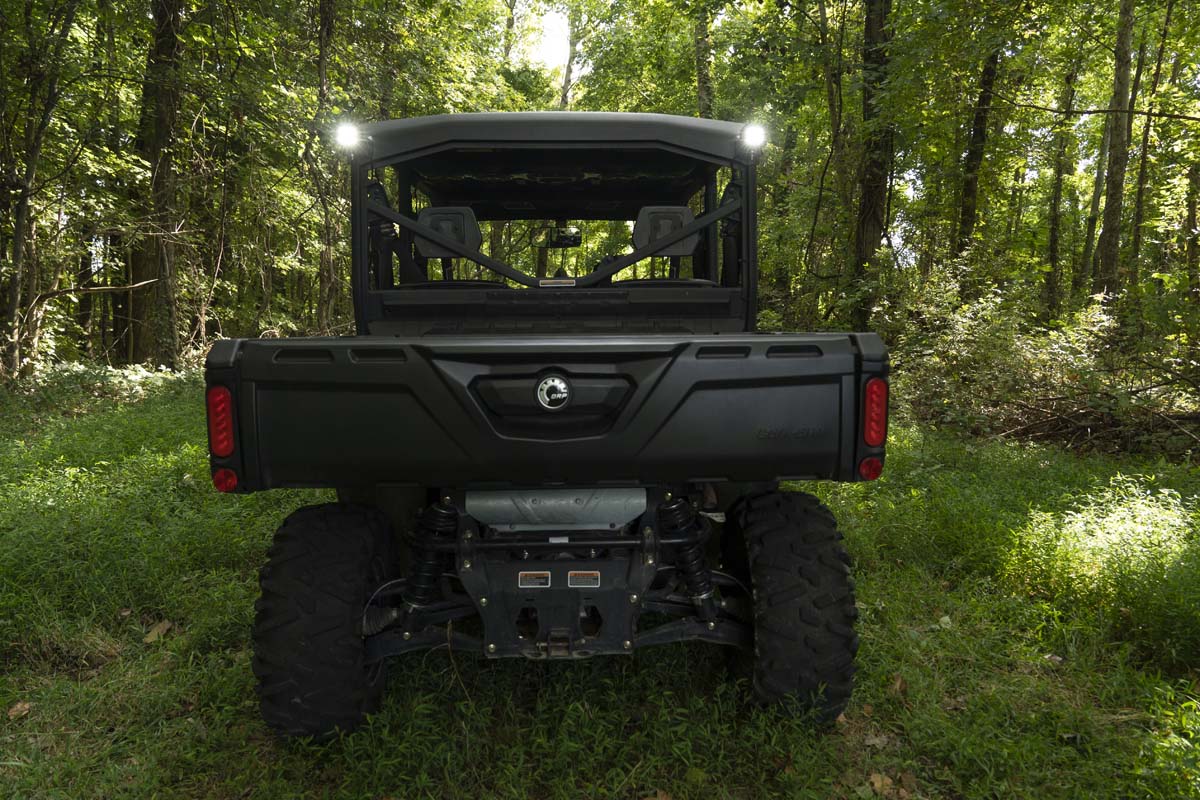 LED Light | Cab Mount | 2" Black Pair | Flood | Can-Am Defender HD 5/HD 8/HD 9/HD 10