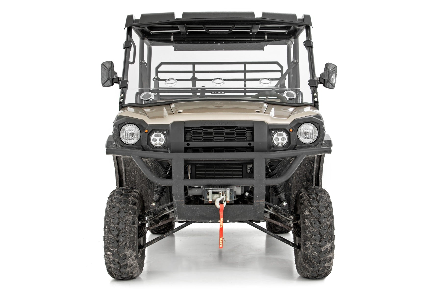 Vented Full Windshield | Scratch Resistant | Kawasaki Mule (16-22)