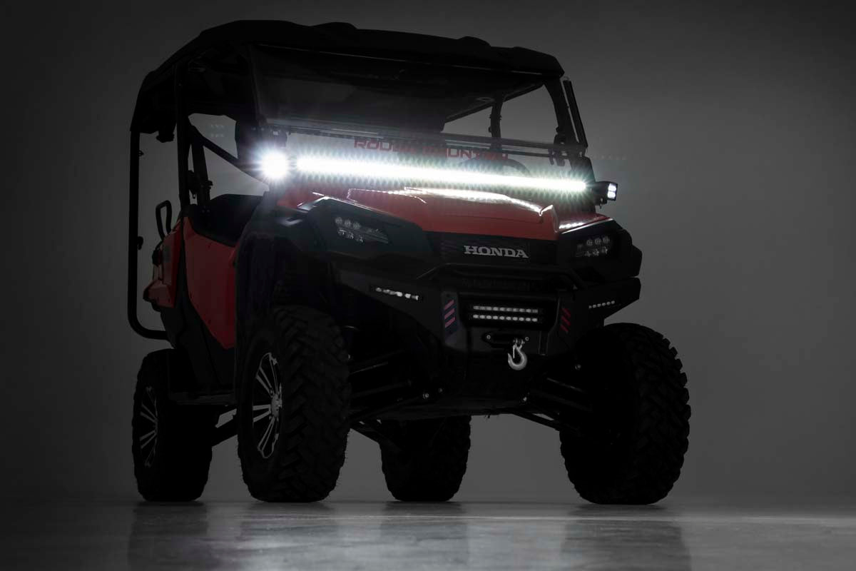 LED Light | Cage Mount | 50" Black Single Row | Honda Pioneer 1000/1000-5