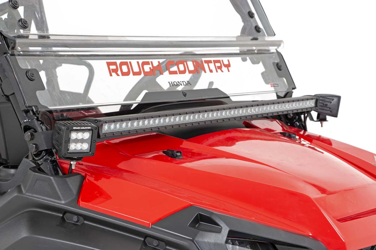 LED Light | Cage Mount | 50" Black Single Row | Honda Pioneer 1000/1000-5