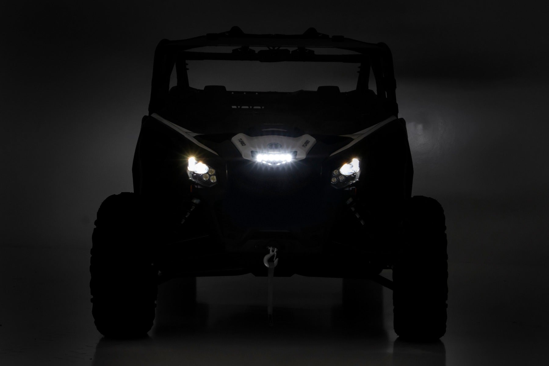 LED Light | Cowl Mount | 6" Black Slimline | Can-Am Maverick X3