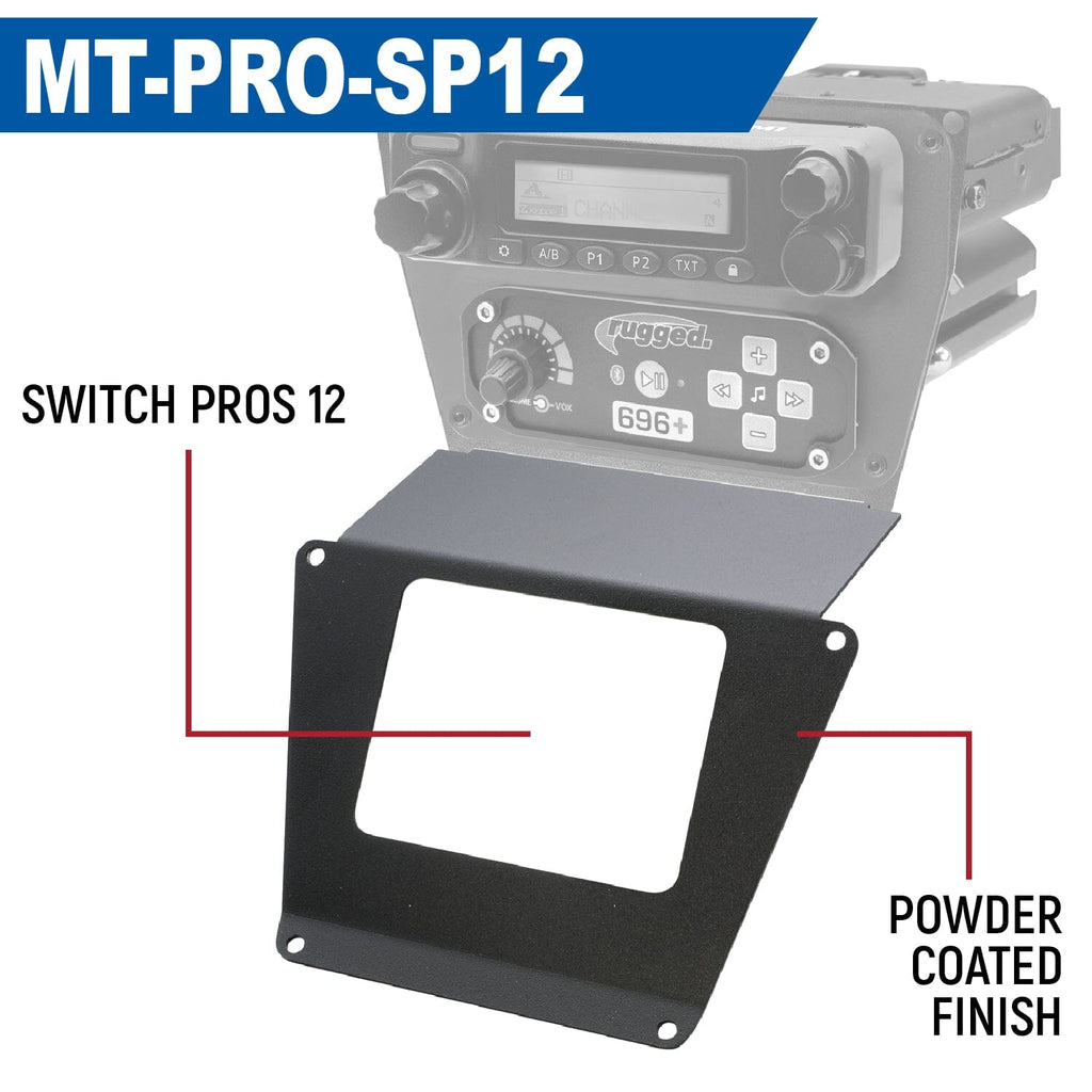 Lower Accessory Panel for Polaris Polaris RZR PRO XP, RZR Turbo R, and RZR PRO R Dash Mount Radio and Intercom